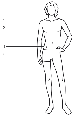 Guide des tailles Homme